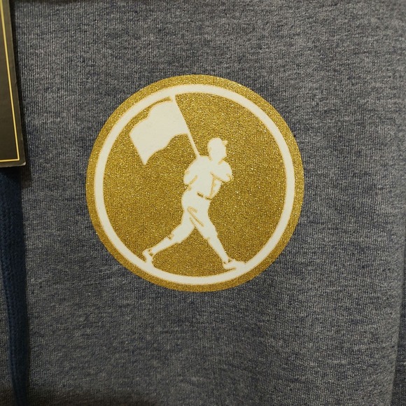 NWT Baseballism Women's Hoodie, dusty blue, size medium - Picture 3 of 6